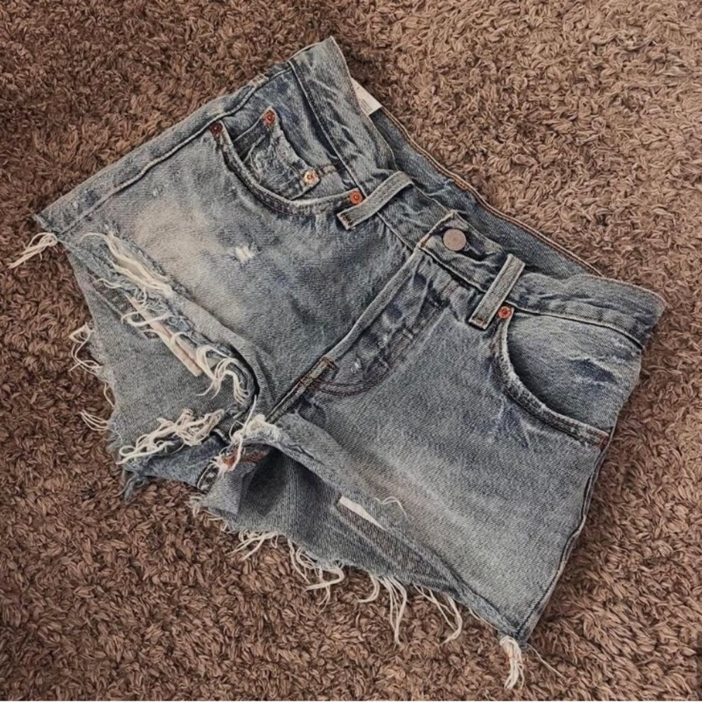 Distressed Denim Women Shorts